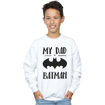 Vêtements Garçon Sweats Dc Comics Batman My Dad Is Batman Blanc