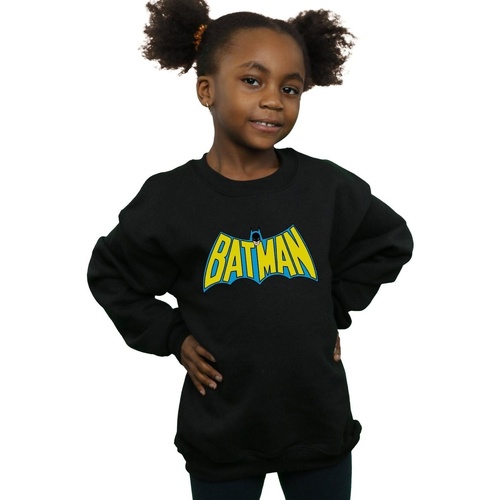 Vêtements Fille Sweats Dc Comics Batman Retro Logo Noir