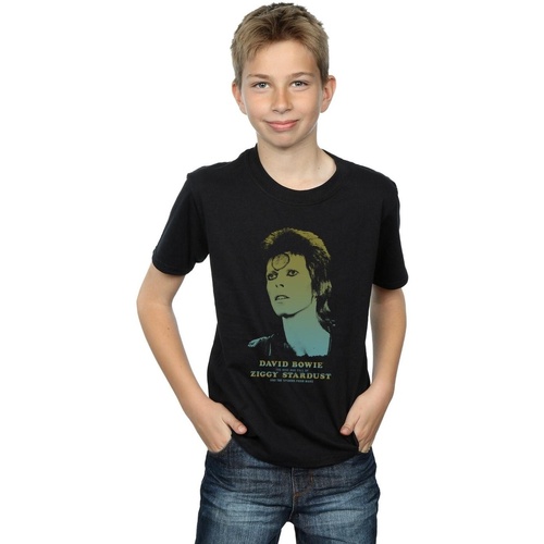 Vêtements Garçon T-shirts manches courtes David Bowie Ziggy Gradient Noir