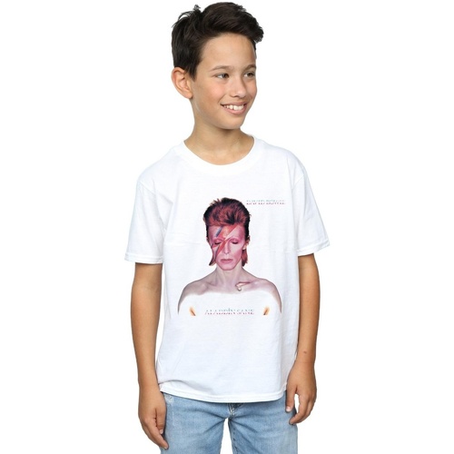 Vêtements Garçon T-shirts manches courtes David Bowie Sacs à dos Blanc