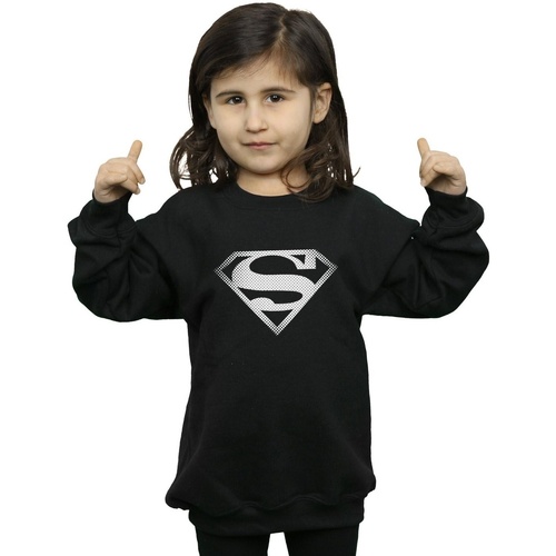 Vêtements Fille Sweats Dc Comics Superman Spot Logo Noir