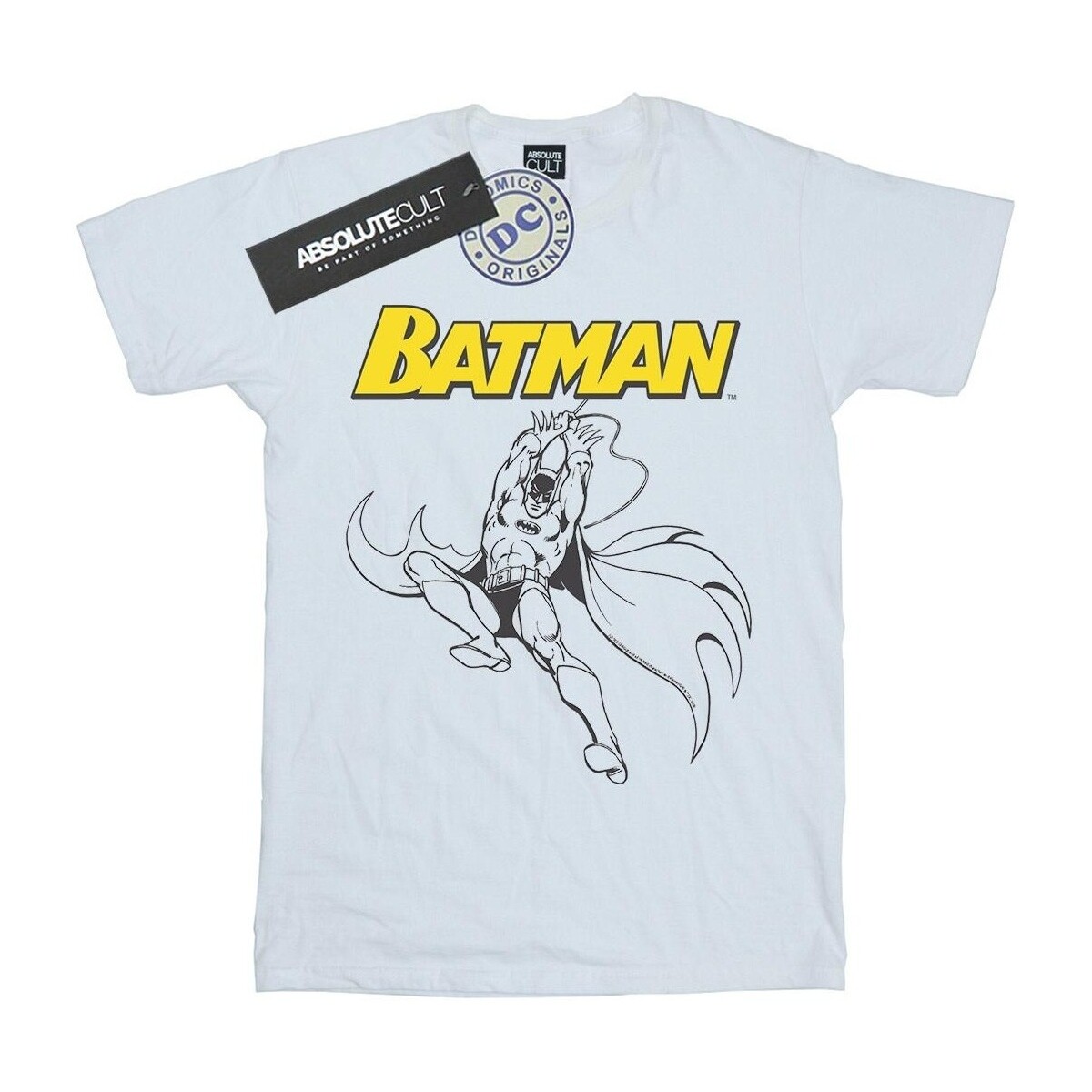 Vêtements Fille T-shirts manches longues Dc Comics Batman Jump Blanc
