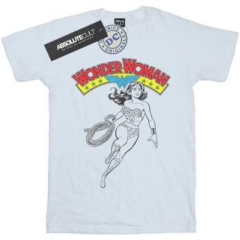 Vêtements Fille T-shirts manches longues Dc Comics Wonder Woman Lasso Blanc