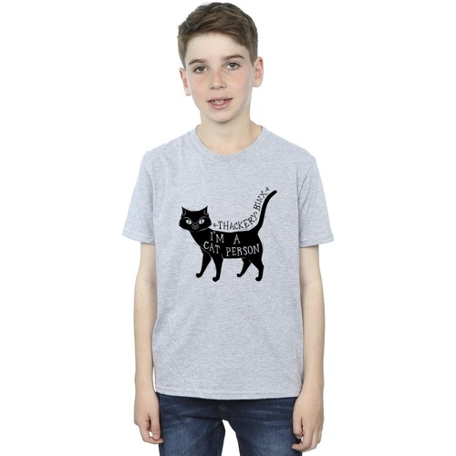 Vêtements Garçon T-shirts manches courtes Disney Hocus Pocus A Cat Person Gris