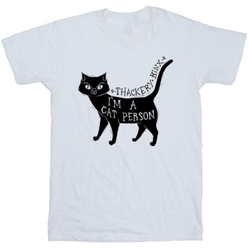 Vêtements Garçon T-shirts manches courtes Disney Hocus Pocus A Cat Person Blanc