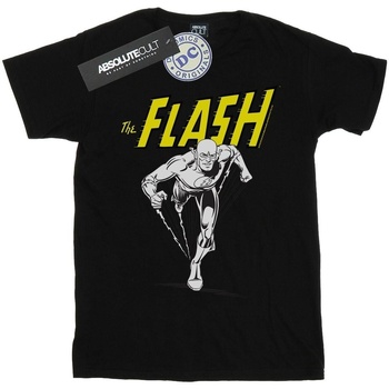 Vêtements Fille T-shirts manches longues Dc Comics The Flash Mono Action Pose Noir
