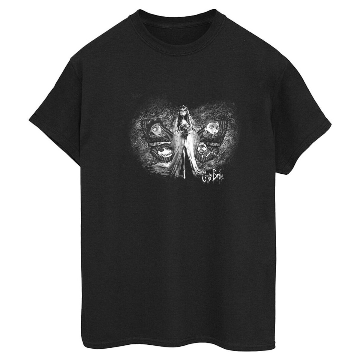 Vêtements Femme T-shirts manches longues Corpse Bride Emily Butterfly Noir