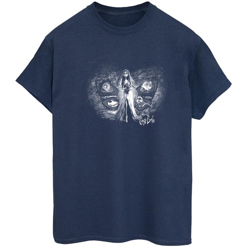 Vêtements Femme T-shirts manches longues Corpse Bride Emily Butterfly Bleu