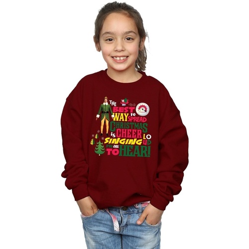 Vêtements Fille Sweats Elf Christmas Cheer Multicolore