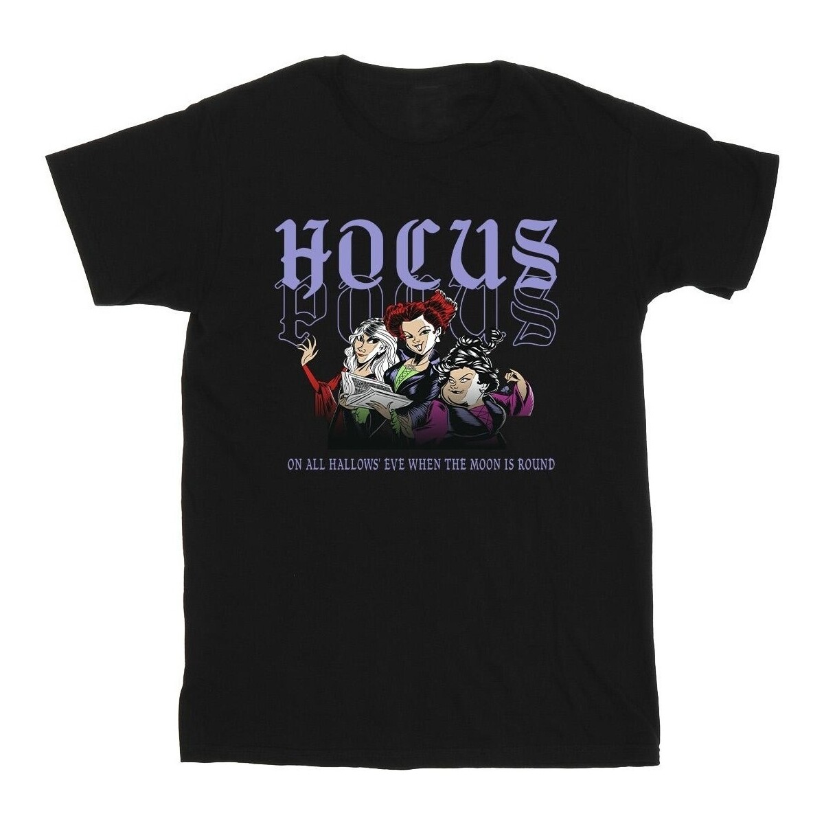 Vêtements Garçon T-shirts manches courtes Disney Hocus Pocus Hallows Eve Noir