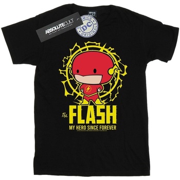 Vêtements Fille T-shirts manches longues Dc Comics Flash My Hero Since Forever Noir