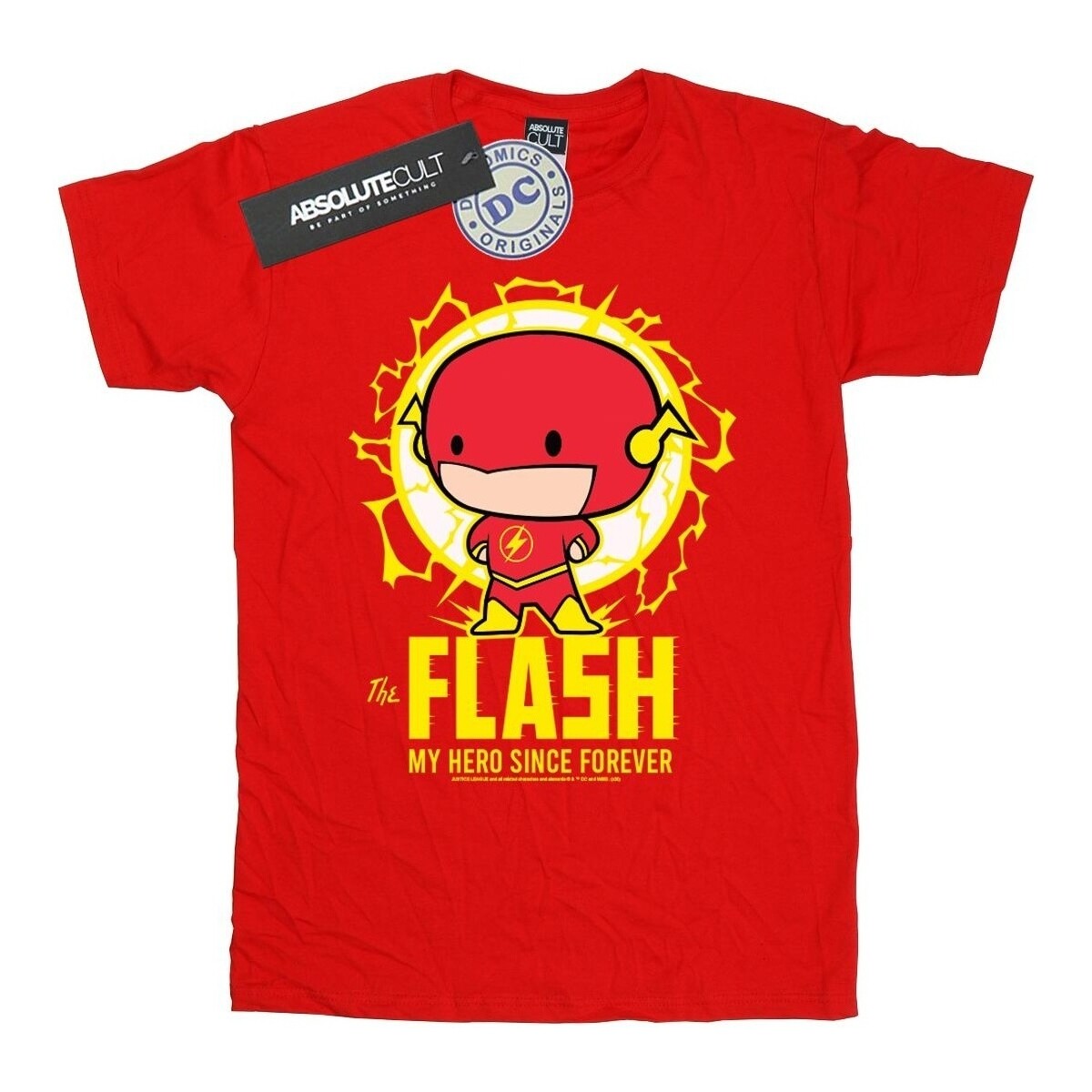 Vêtements Fille T-shirts manches longues Dc Comics Flash My Hero Since Forever Rouge