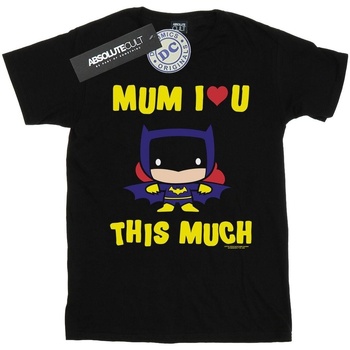 Vêtements Fille T-shirts manches longues Dc Comics Batgirl Mum I Love You This Much Noir