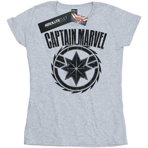 Vêtements Femme T-shirts manches longues Marvel Captain  Blade Emblem Gris