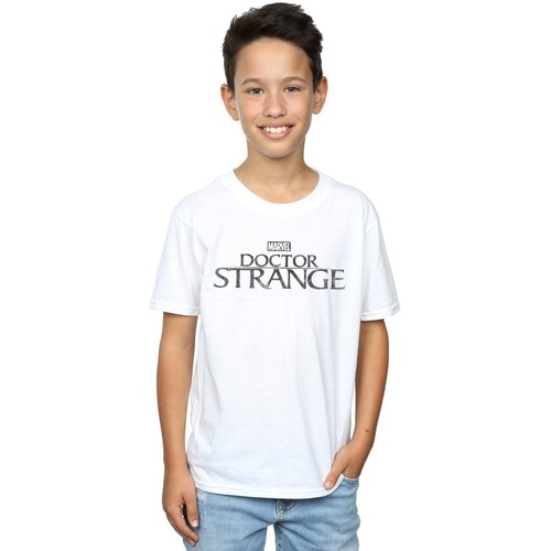 Vêtements Garçon T-shirts manches courtes Marvel Doctor Strange Logo Blanc
