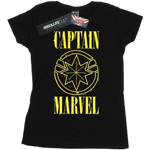 Vêtements Hem T-shirts manches longues Marvel  Noir