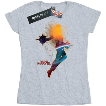 Vêtements Femme T-shirts manches longues Marvel Captain  Nebula Flight Gris