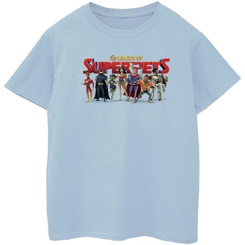 Vêtements Garçon T-shirts manches courtes Dc Comics DC League Of Super-Pets Group Logo Bleu