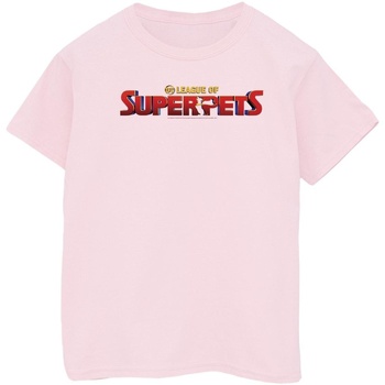 Vêtements Garçon T-shirts manches courtes Dc Comics DC League Of Super-Pets Movie Logo Rouge