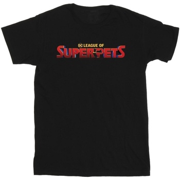 Vêtements Garçon T-shirts manches courtes Dc Comics DC League Of Super-Pets Movie Logo Noir