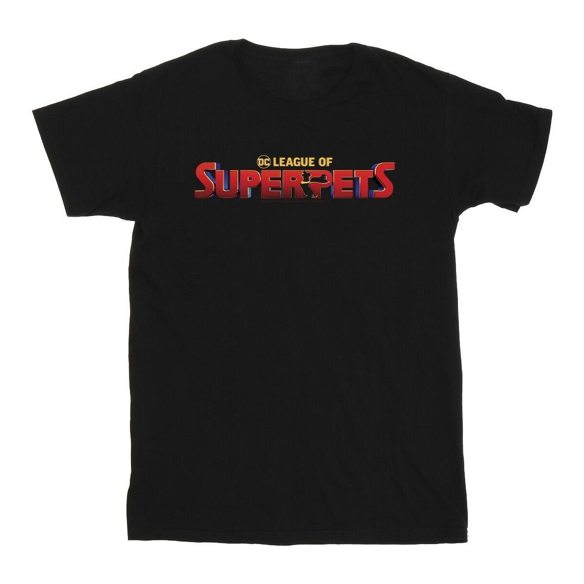 Vêtements Garçon T-shirts manches courtes Dc Comics DC League Of Super-Pets Movie Logo Noir