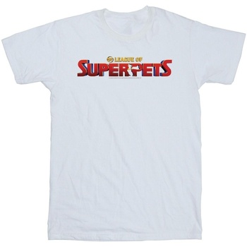 Vêtements Garçon T-shirts manches courtes Dc Comics DC League Of Super-Pets Movie Logo Blanc