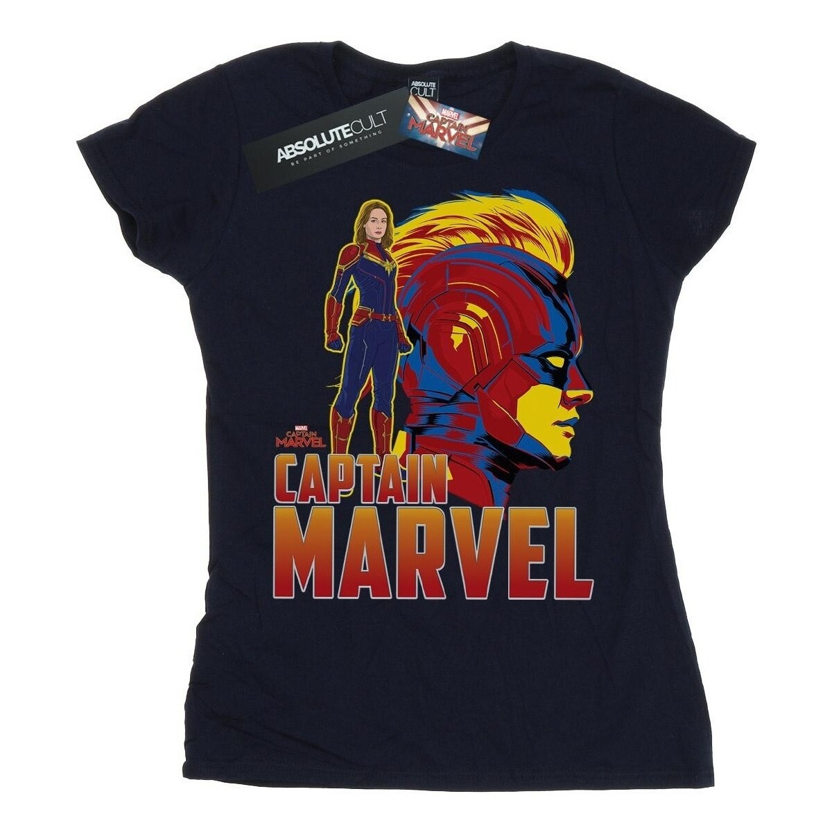 Vêtements Femme T-shirts manches longues Marvel Captain  Character Bleu