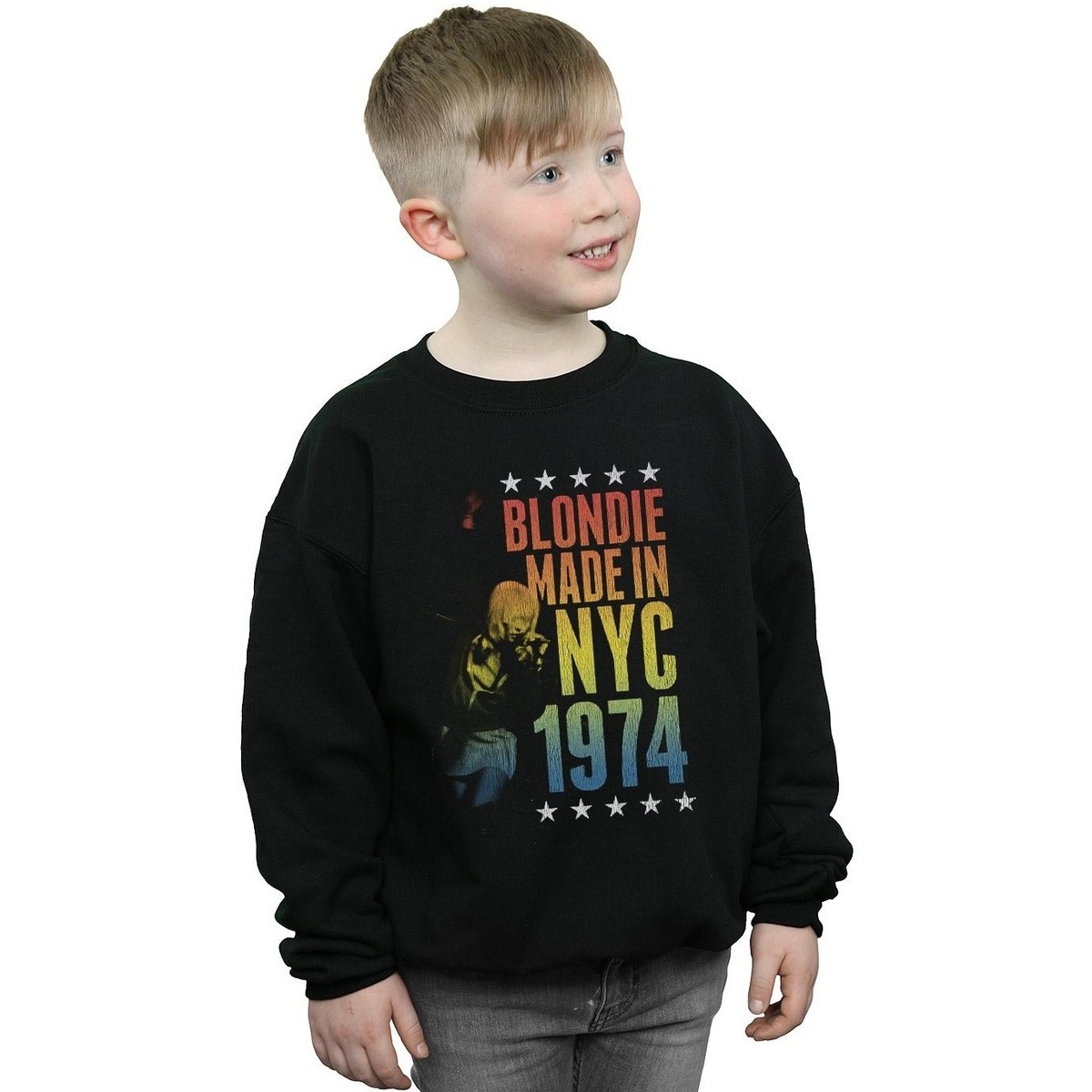 Vêtements Garçon Sweats Blondie Rainbow NYC Noir
