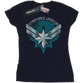 Vêtements Femme T-shirts manches longues Marvel Captain  Starforce Warrior Bleu