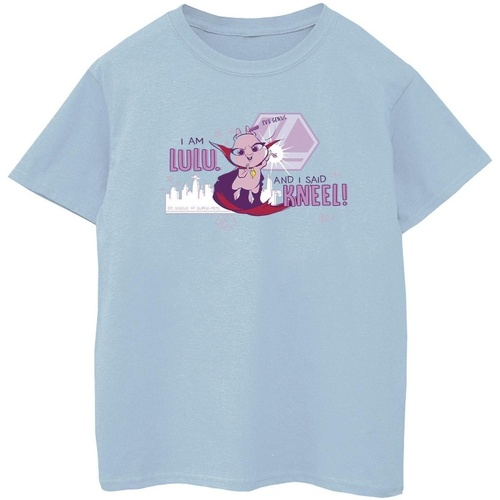 Vêtements Garçon T-shirts manches courtes Dc Comics DC League Of Super-Pets Lulu Evil Genius Bleu