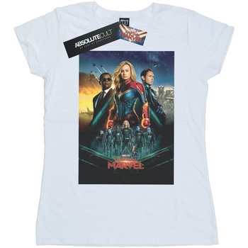 Vêtements Femme T-shirts manches longues Marvel Captain  Movie Starforce Poster Blanc