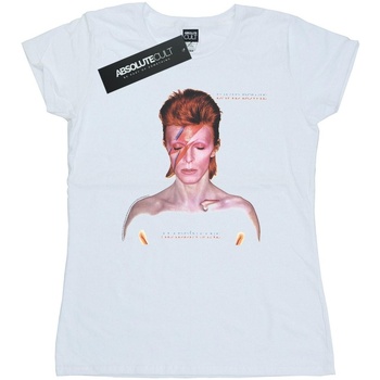 Vêtements Femme T-shirts manches longues David Bowie Oreillers / Traversins Blanc