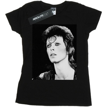Vêtements Femme T-shirts manches longues David Bowie Ziggy Looking Noir