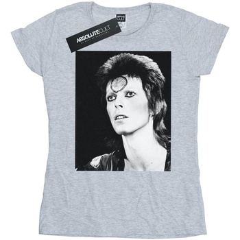 Vêtements Femme T-shirts manches longues David Bowie Ziggy Looking Gris