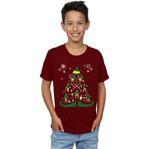 Vêtements Garçon T-shirts manches courtes Elf Christmas Tree Multicolore