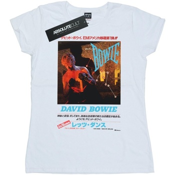 Vêtements Femme T-shirts manches longues David Bowie Asian Poster Blanc