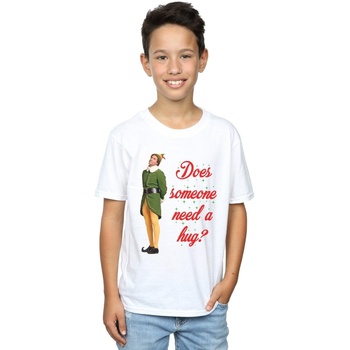 Vêtements Garçon T-shirts manches courtes Elf Hug Buddy Blanc