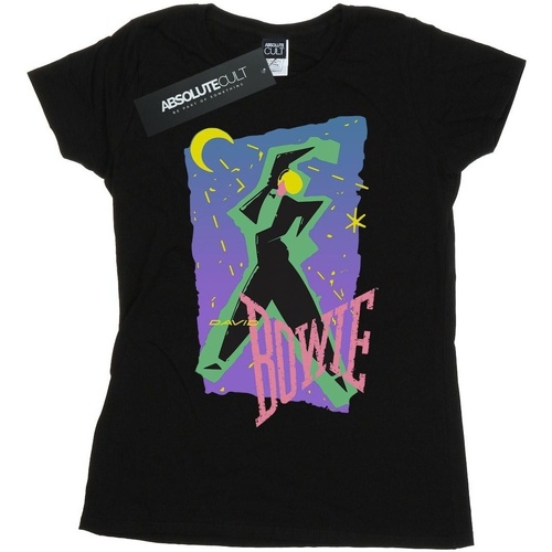 Vêtements Femme T-shirts manches longues David Bowie Moonlight Dance Noir