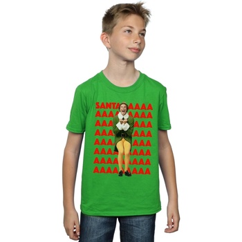 Vêtements Garçon T-shirts manches courtes Elf Buddy Santa Scream Vert