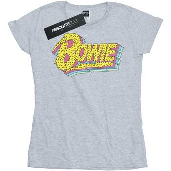Vêtements Femme T-shirts manches longues David Bowie Moonlight 90s Logo Gris
