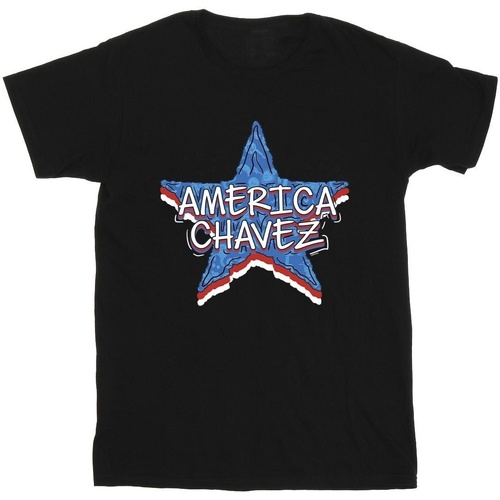 Vêtements Fille T-shirts manches longues Marvel Doctor Strange America Chavez Noir