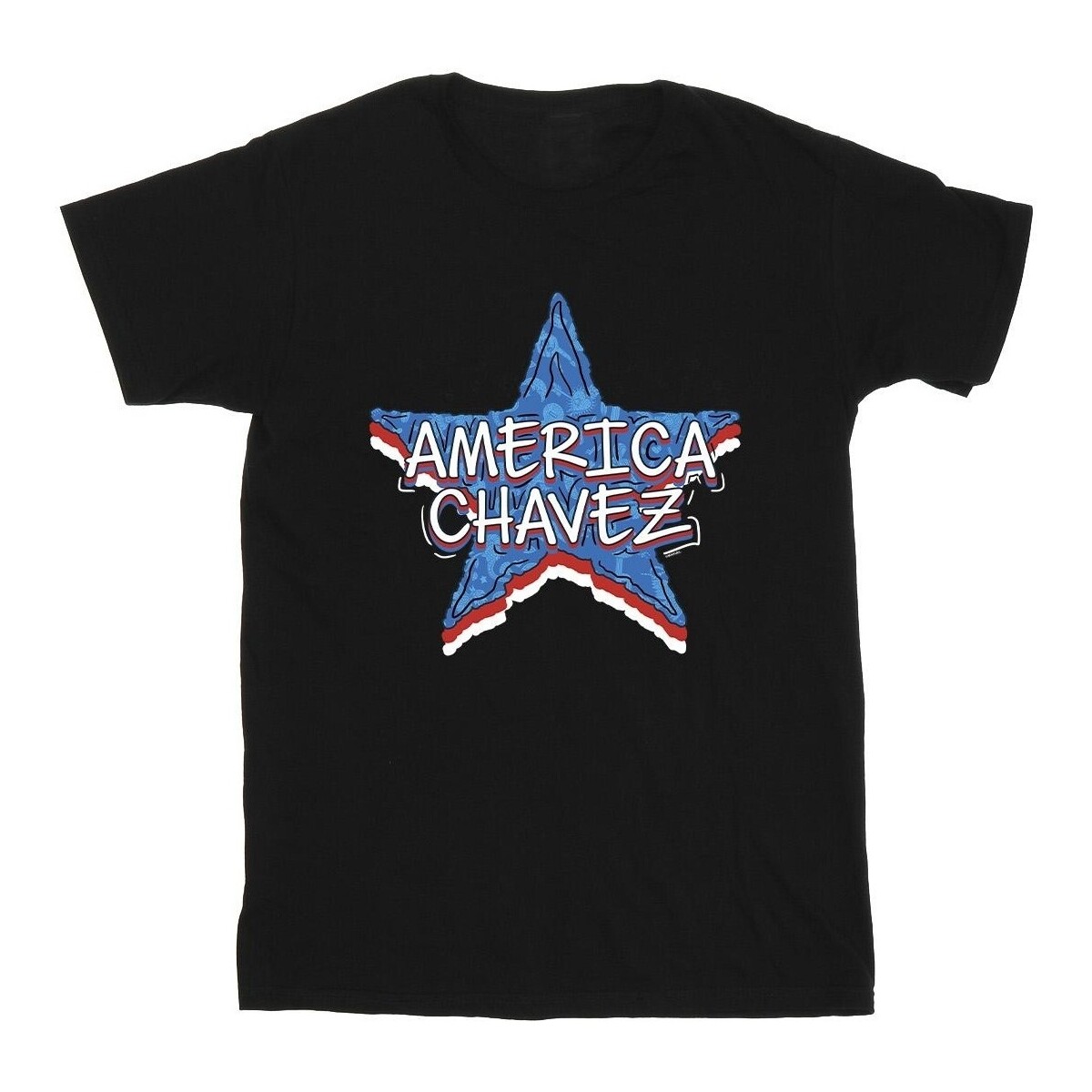 Vêtements Fille MSGM logo-print fringe T-shirt Doctor Strange America Chavez Noir