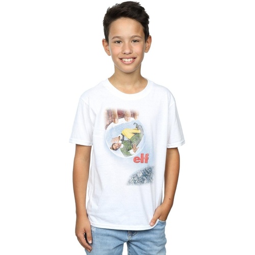 Vêtements Garçon T-shirts manches courtes Elf Distressed Poster Blanc