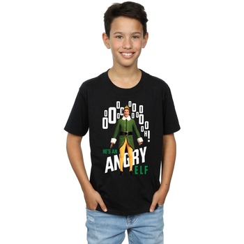 Vêtements Garçon T-shirts manches courtes Elf Angry Noir