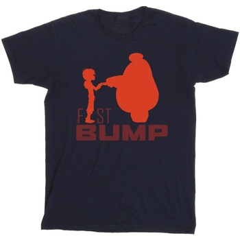 Vêtements Homme T-shirts manches longues Disney Big Hero 6 Baymax Fist Bump Cutout Bleu