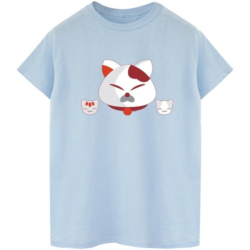 Vêtements Homme T-shirts manches longues Disney Big Hero 6 Baymax Kitten Heads Bleu