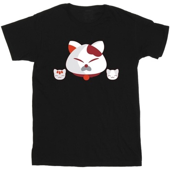 Vêtements Homme T-shirts manches longues Disney Big Hero 6 Baymax Kitten Heads Noir