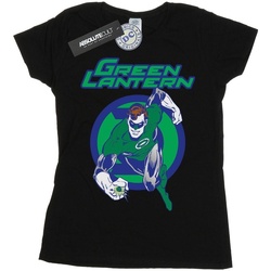 Vêtements Femme T-shirts manches longues Dc Comics Green Lantern Leap Noir