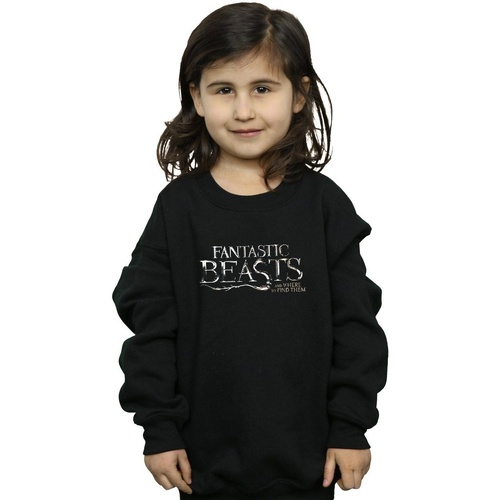 Vêtements Fille Sweats Fantastic Beasts Text Logo Noir
