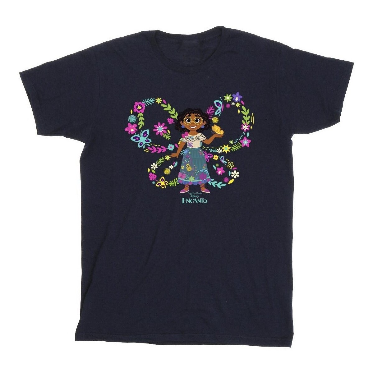 Vêtements Garçon T-shirts Ribbed manches courtes Disney Encanto Mirabel Butterfly Bleu